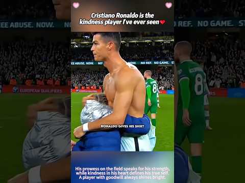 Youtube: Cristiano Ronaldo is the kindness player l've ever seen #ronaldo #cr7 #respect #football #soccer