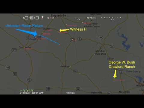 Youtube: 2008 Stephenville Texas UFO Radar Report