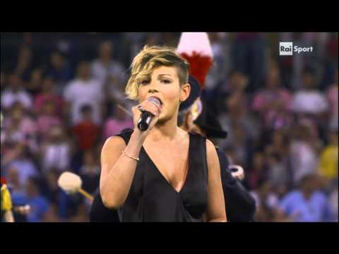 Youtube: Emma Marrone - Stadio Olimpionico di Roma @ Inno di Mameli.MPG