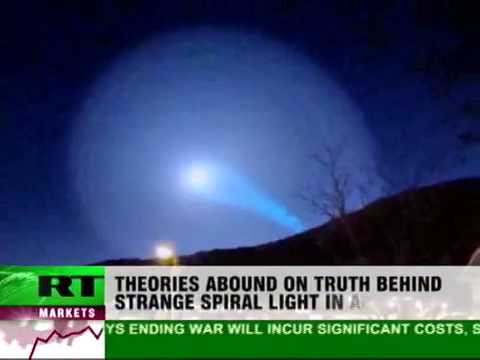Youtube: UFO or Missile Trace-Mystery Spiral Lights Over Norway