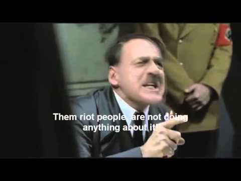 Youtube: League of Legends - Hitler angry at RIOT (1h QUENE + Servers are down)