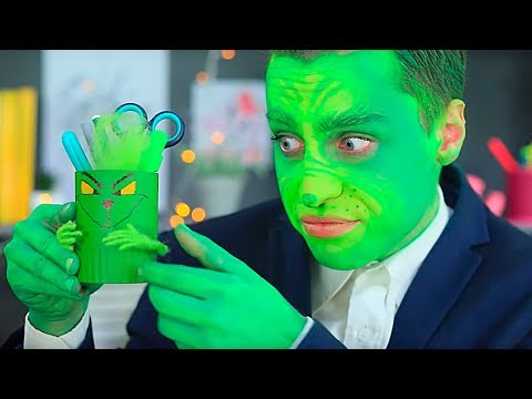 Youtube: 10 Lustige Grinch Schulsachen vs Winter Schulsachen! Challenge!
