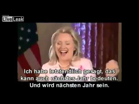 Youtube: (UNBELIVEABLE) Hillary Clinton laughs about possible war against iran
