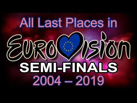 Youtube: All Last Places in the Semi-Finals of Eurovision Song Contest (2004-2019)