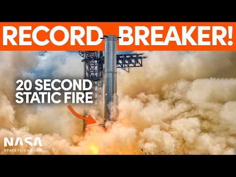 Youtube: SpaceX Performs Long Duration Raptor Firing on Booster 7
