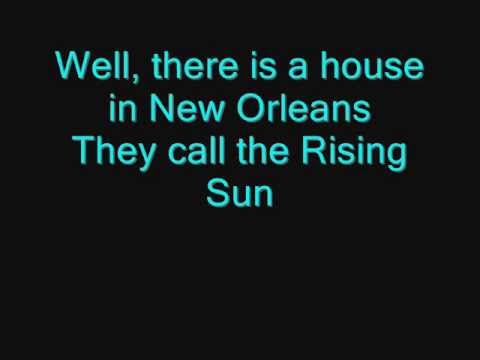 Youtube: The Animals - House Of The Rising Sun (LYRICS)