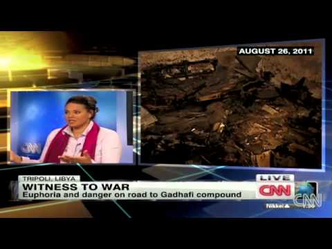 Youtube: CNN's Sara Sidner describes her experiences in Tripoli & the capture of Gaddafi's compound.