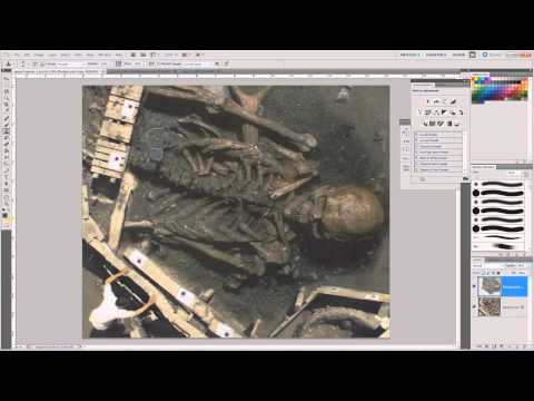Youtube: The Giants Skeletons! Photoshop speedwork!