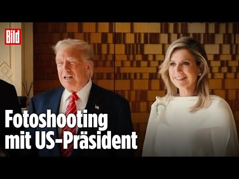 Youtube: Den Haag: Königin Máxima(l) von Trump genervt