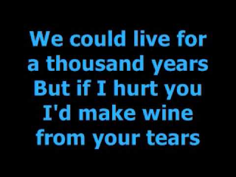 Youtube: INXS Never Tear Us Apart Lyrics