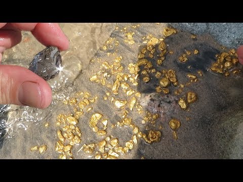 Youtube: The richest placer of gold, it is a delight. Stones, nuggets and I guess diamonds?