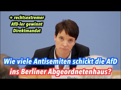 Youtube: "Unverschämte Frage!": Wie viele der neuen Berliner AfD-Abgeordneten sind Antisemiten?