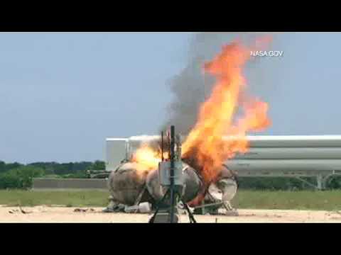 Youtube: Nasa Morpheus rocket freeflight crash and explosion