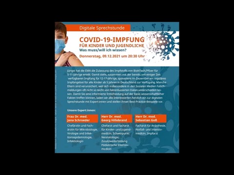 Youtube: LEK NRW digitale Sprechstunde Covid19 Impfung 2021 12 09