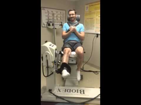 Youtube: Isokinetic Knee Extensions (Biodex)