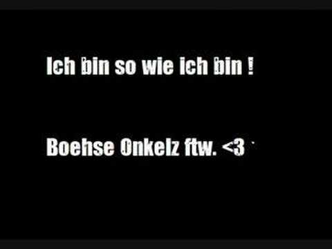 Youtube: Boehse Onkelz - ich bin wie ich bin