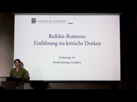 Youtube: Vorlesung "Bullshit-Resistenz" (2023, UDK Berlin) 14. "Sondersitzung: Gendern"