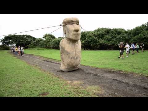 Youtube: Easter Island moai 'walked'