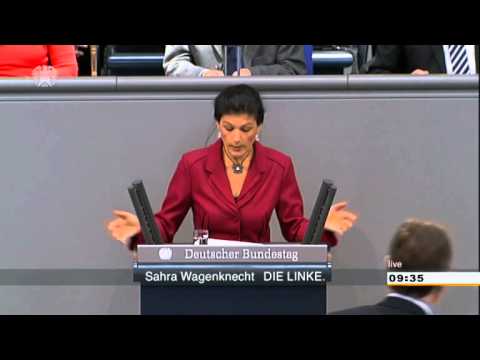 Youtube: Sahra Wagenknecht, DIE LINKE: »Wer Demokratie will, muss die Finanzmafia entmachten«