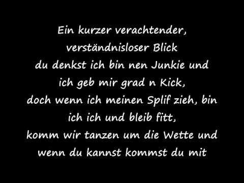 Youtube: Benjie - Ich rauch mein Ganja den ganzen Tag - Ganja smoker - Lyrics