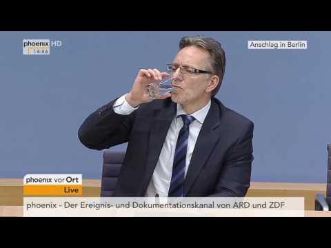 Youtube: Anschlag in Berlin: Pressekonferenz mit Peter Frank und Holger Münch am 20.12.2016