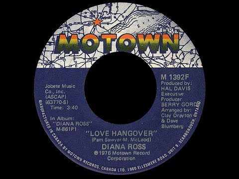 Youtube: Diana Ross ~ Love Hangover 1976 Disco Purrfection Version