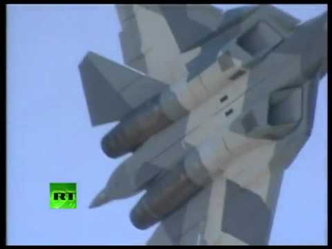 Youtube: Russian stealth PAK FA T-50 Fighter debut, MAKS-2011, ПАК ФА Т-50