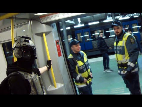 Youtube: Wearing Spec Ops gear in the Metro (Sweden) w/ subtitles