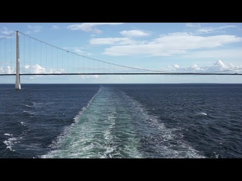 Youtube: Cruise Ship Engine White Noise, NO video loop, sailing under Storbæltsbroen!