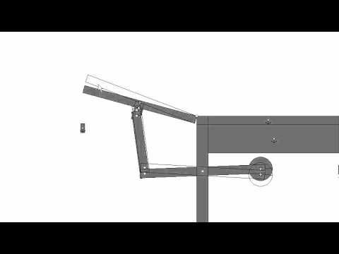 Youtube: Four Bar Counterweight Mechanism for Trap Door