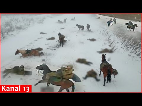 Youtube: Ukraine vernichtet Putins Armee, die bei widrigen Wetterbedingungen mit Pferden angriff: Roboter ...