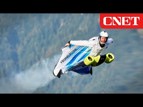 Youtube: Watch world's first electric wingsuit flight