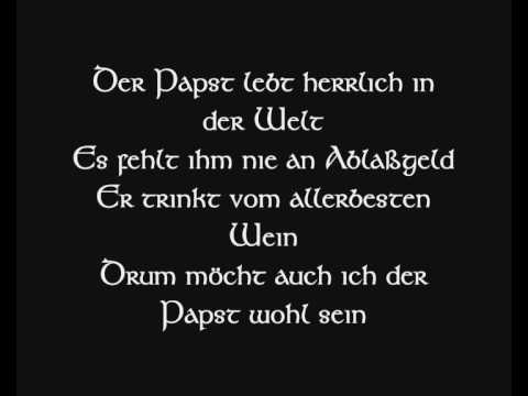 Youtube: Die Streuner - Papst und Sultan (Lyric)