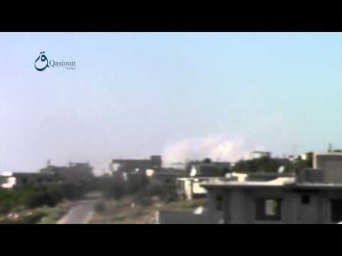 Youtube: وكالة قاسيون:ادلب غارة بالطيران الحربي على قرية الرامي بجبل الزاوية 21-5-2015