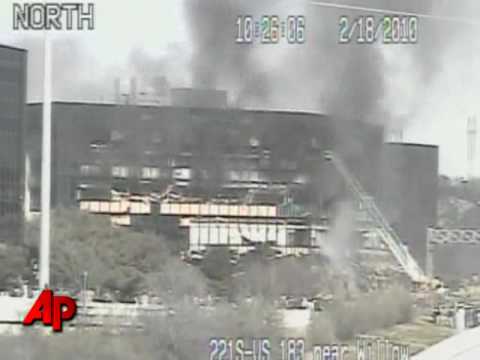 Youtube: Raw Video: Small Plane Crashes Into Texas Bldg