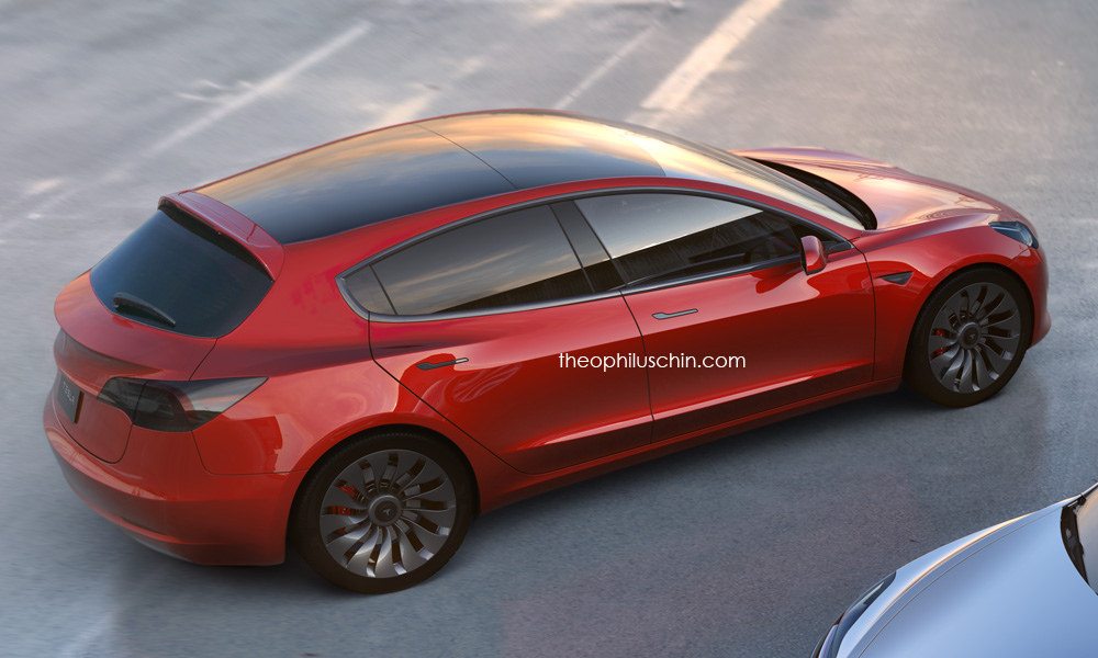 tesla m3 hatchback 2