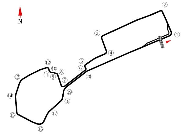 Baku track layout