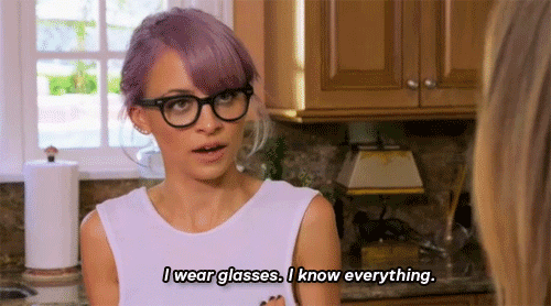 Nicole i wear glasses