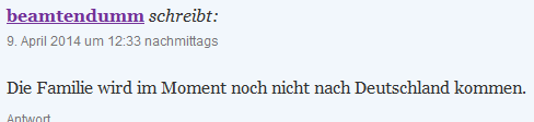 nicht nach D