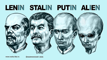 lenin stalin putin alien