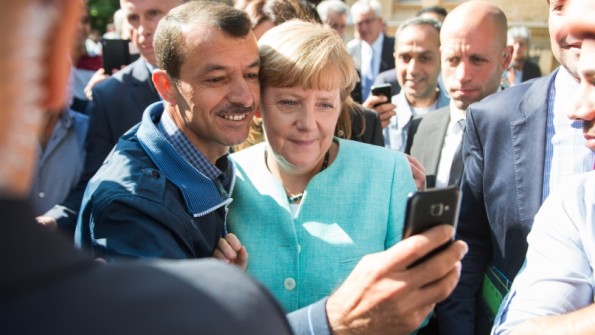 Selfi mit Frau Merkel