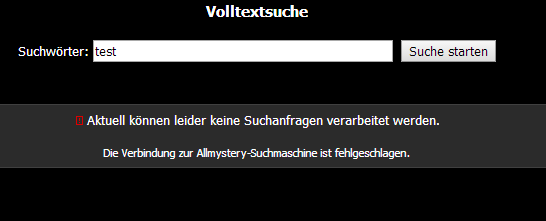 Volltextsuche  Allmystery