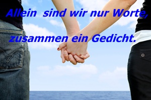 allein sind wir worte