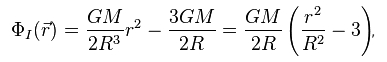 Gravitationspotential in idealer Kugel