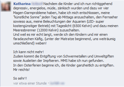 Katharina Scherf Posting - will Kindern 