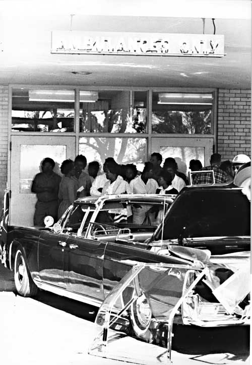 JFKs Limousine At Parkland Hospital