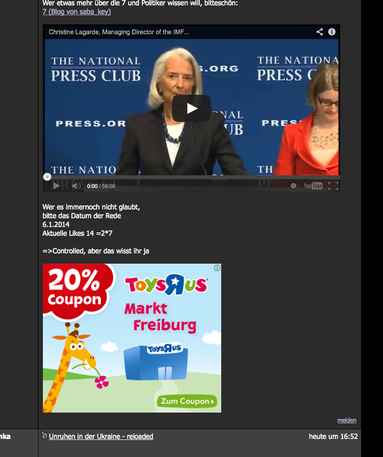 Bilder-Thread Lagarde Giraffe