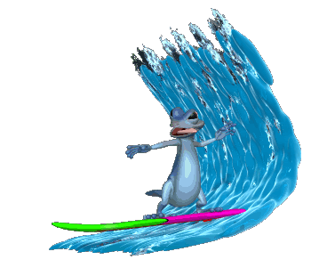 Surfing Lizard