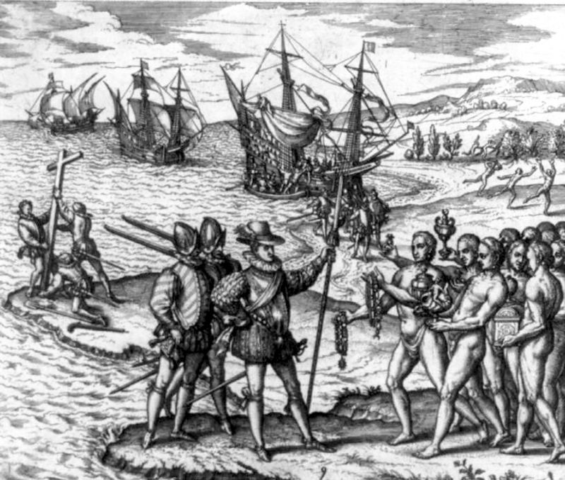 800px-Columbus landing on Hispaniola adj