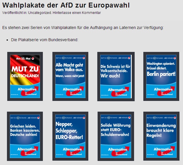 AFD Plakate